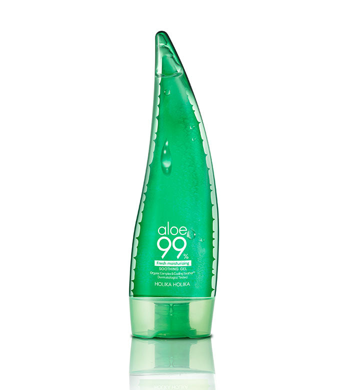 Aloe 99% Soothing Gel (Fresh Moisturizing) 8.5 Ounce/250ml No Sticky 99% Aloe Vera Sunburn Relief - Moisturizing, Fast Absorbing for Face, Skin, Body&Hair