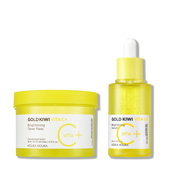 Gold Kiwi Vita C+ Toner Pads & Serum – HOLIKA HOLIKA STORE
