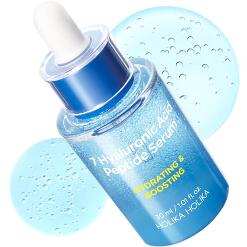7 Hyaluronic Acid Peptide Serum 1.01 fl oz - Hydrating Plumping Capsule Serum with PDRN, Fragrance-Free Moisture Booster for Sensitive Skin, Radiance & Barrier Care, K-Beauty