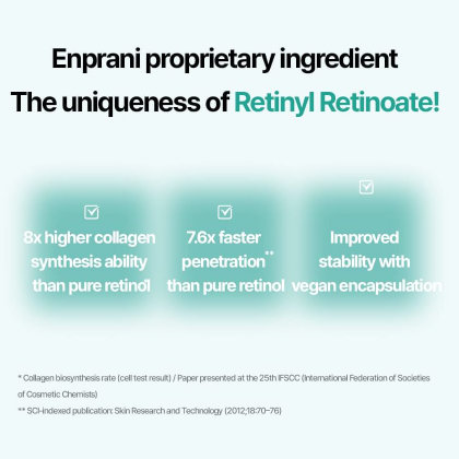 ENPRANI Botaretinol Peptide Wrinkle Care Cream 50ml (with Cooling Roller Applicator)