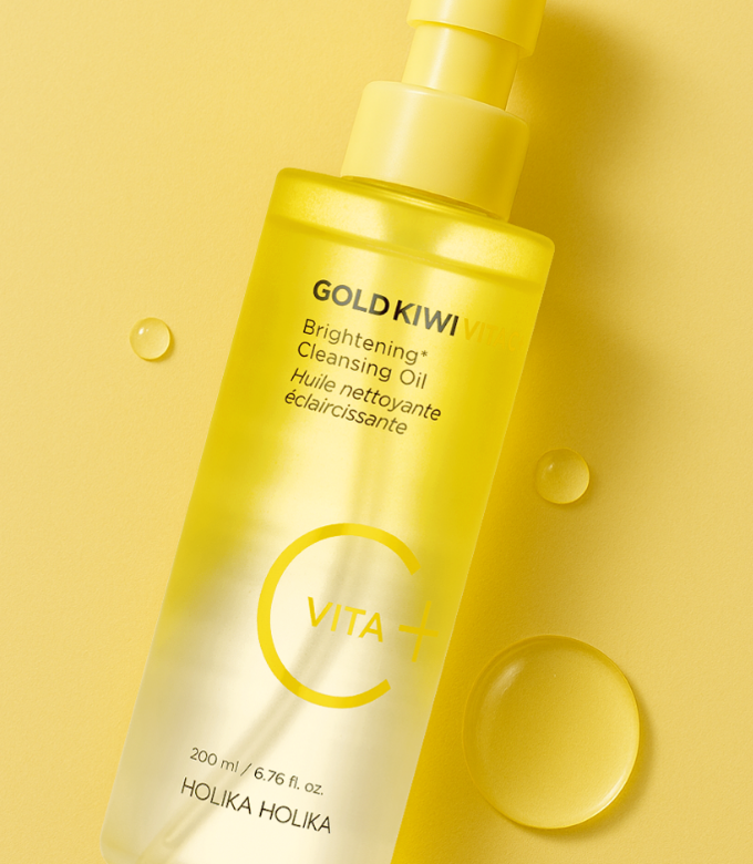 Gold Kiwi Vita C Plus Brightening Cleansing Oil - Makeup Remover for Radiant Glow & Dark Spots - 200ml (6.76 fl. oz.)