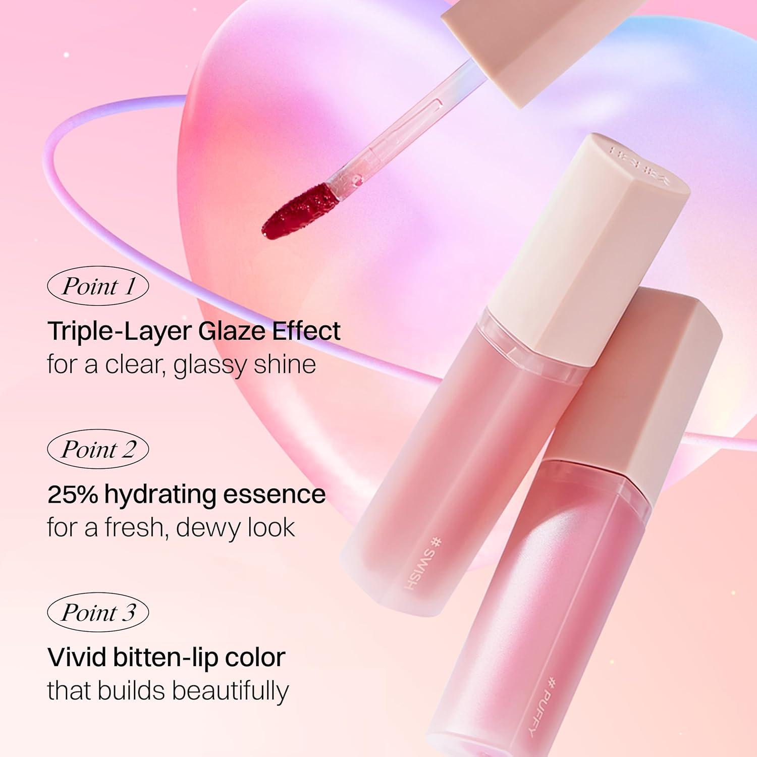 Holika Holika Heart Crush Bare Glazed Tint - Glossy Lip Stain