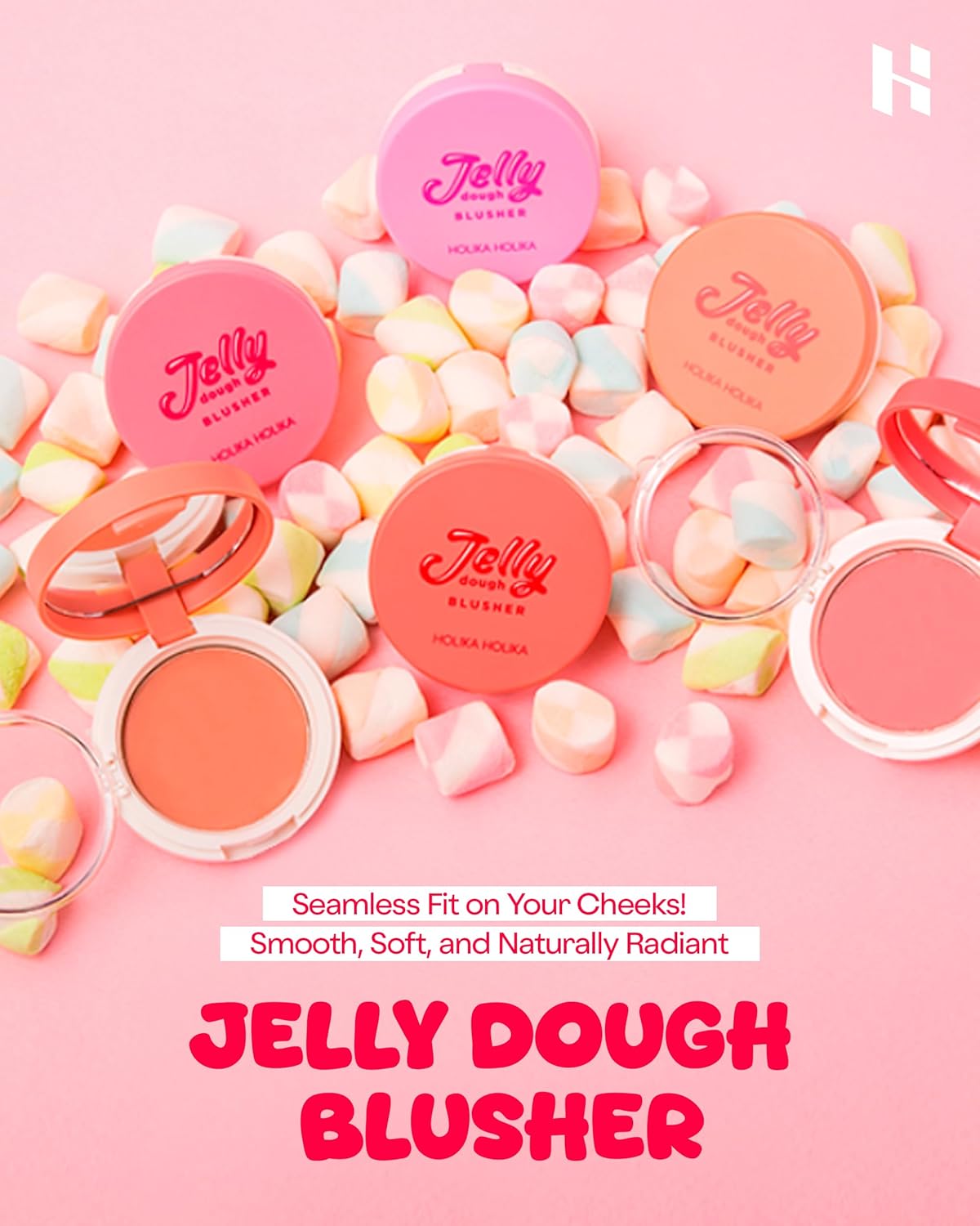 Jelly Dough Blusher – The Original Bouncy "Marshmallow" Cream-to-Powder Blush