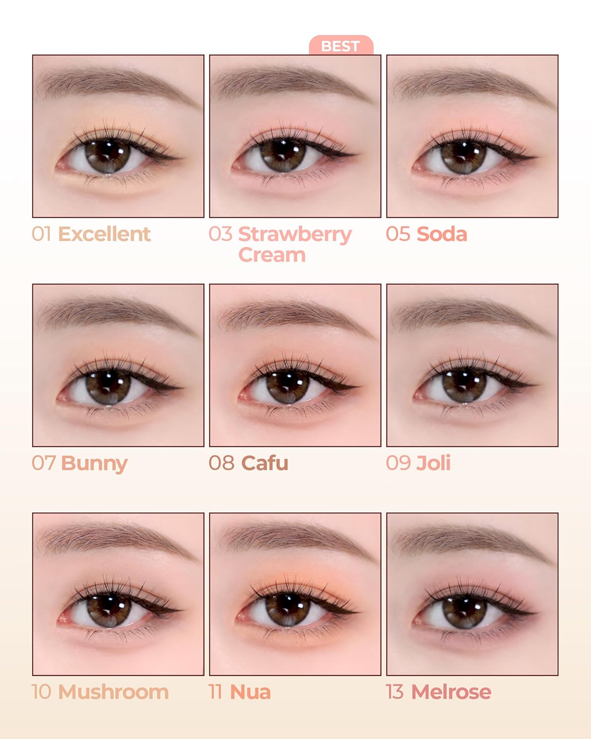 [SALE] Holika Holika My Fave Piece Shadow | Matte, Shimmer & Glitter (100+ Colors)