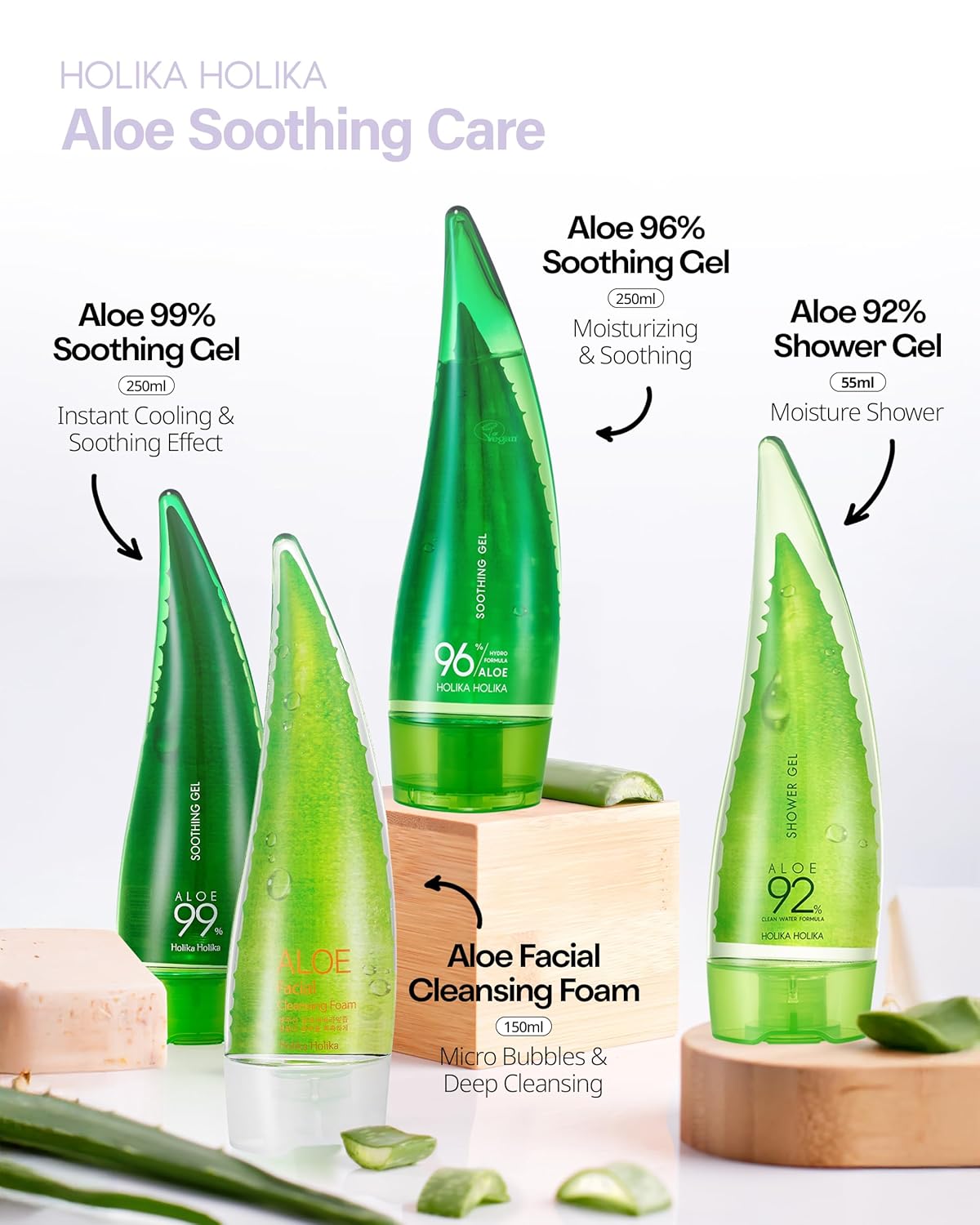 Aloe 99% Soothing Gel (Fresh Moisturizing) 8.5 Ounce/250ml No Sticky 99% Aloe Vera Sunburn Relief - Moisturizing, Fast Absorbing for Face, Skin, Body&Hair