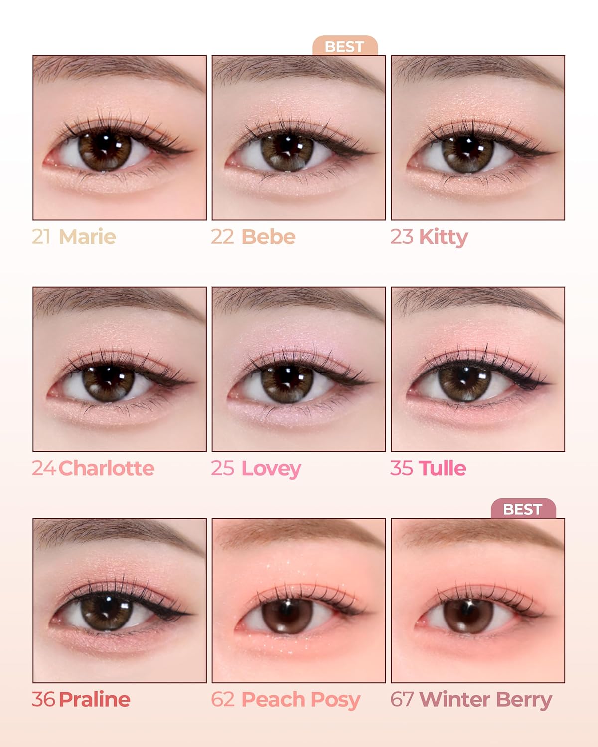 [SALE] Holika Holika My Fave Piece Shadow | Matte, Shimmer & Glitter (100+ Colors)