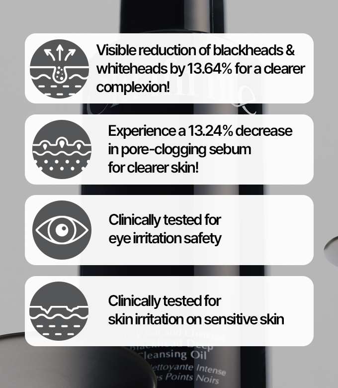 Clinfinite Black Salt and Charcoal Blackhead Deep Cleansing Oil 6.76 fl. oz