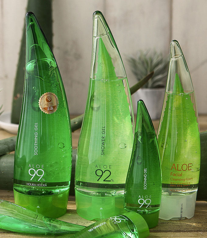 ERINA ALOE-VERA GENTLE WASH 6本セット Aloe Shower Gel Travel Size | Holika Holika Aloe Clean Water 92