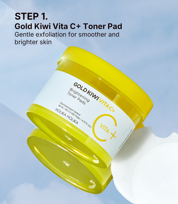 Gold Kiwi Vita C+ Toner Pads & Serum – HOLIKA HOLIKA STORE
