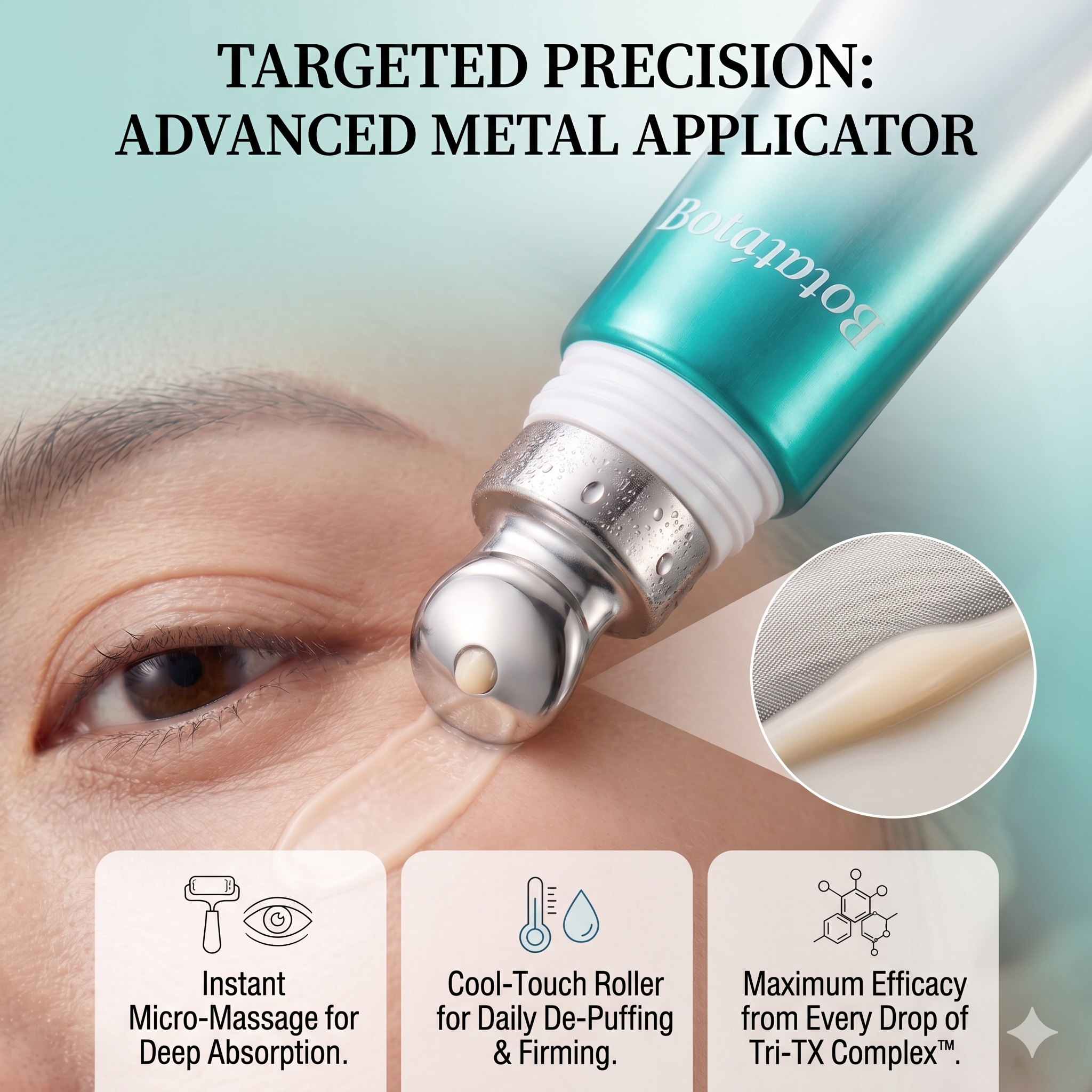 ENPRANI Botaretinol Peptide Wrinkle Care Cream 50ml (with Cooling Roller Applicator)