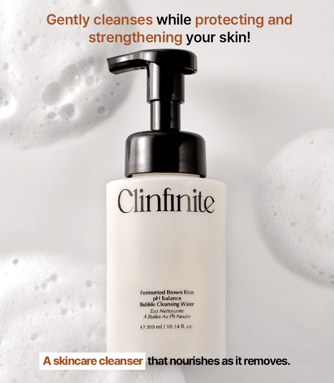 Clinfinite Fermented Brown Rice pH Balance Bubble Cleansing Water 10.14 fl. oz